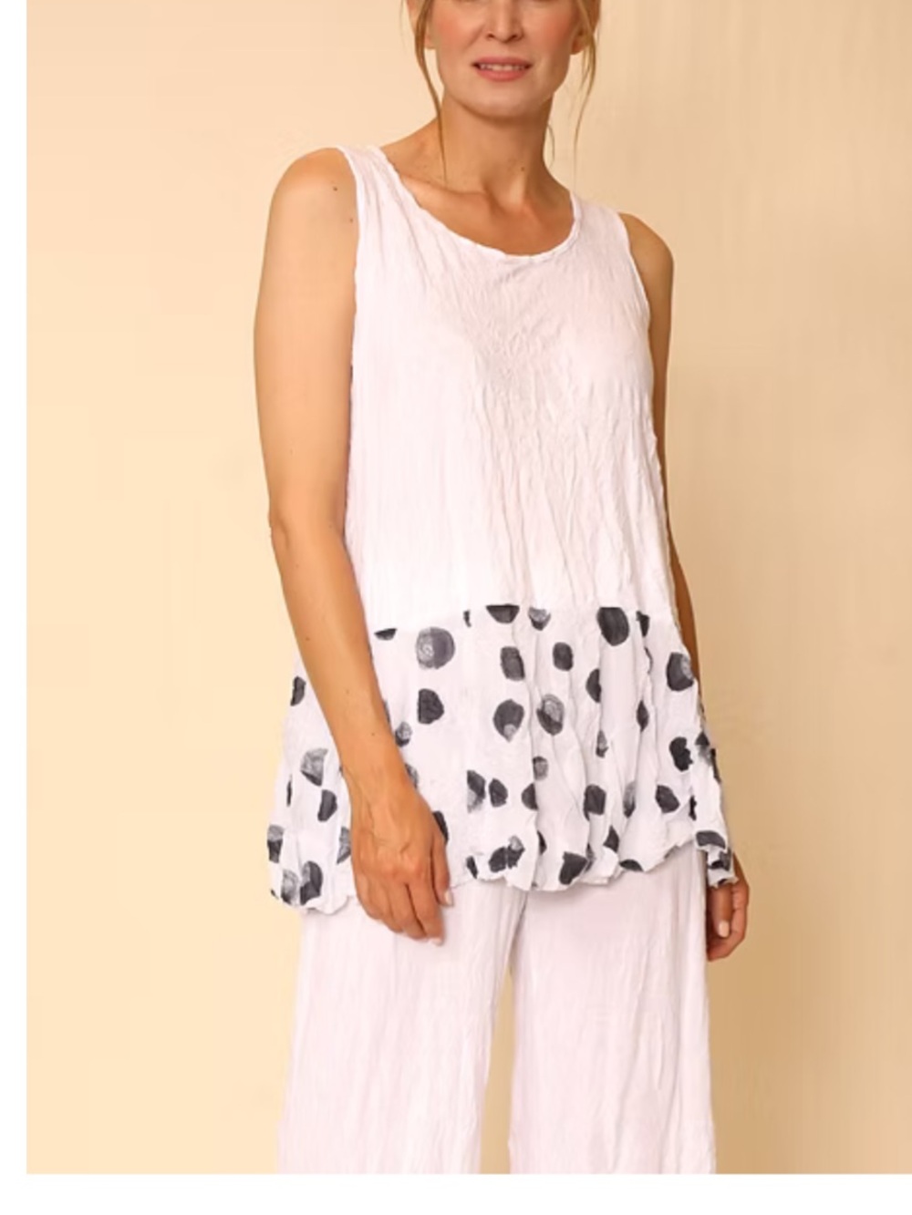 NWT Chalet et Cece classic round neckline Sophia tank size small